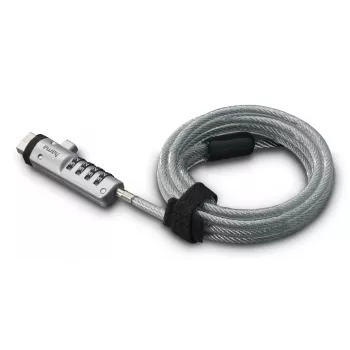 Hama kabel zabezpieczający USB srebrny, przezroczysty 1,8 m