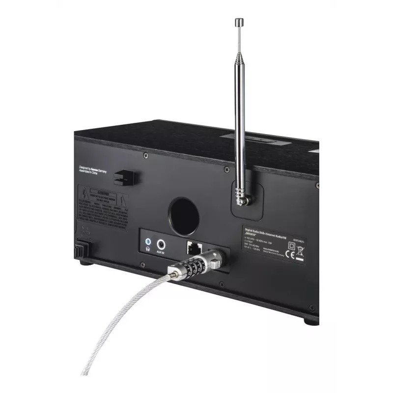 Hama kabel zabezpieczający USB srebrny, przezroczysty 1,8 m