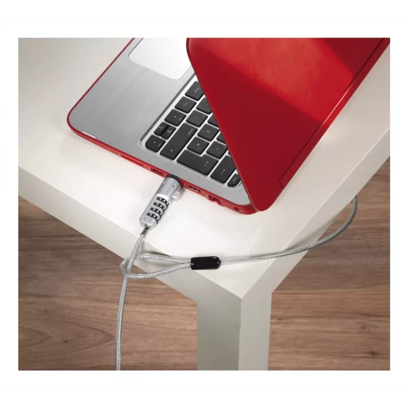 Hama kabel zabezpieczający USB srebrny, przezroczysty 1,8 m
