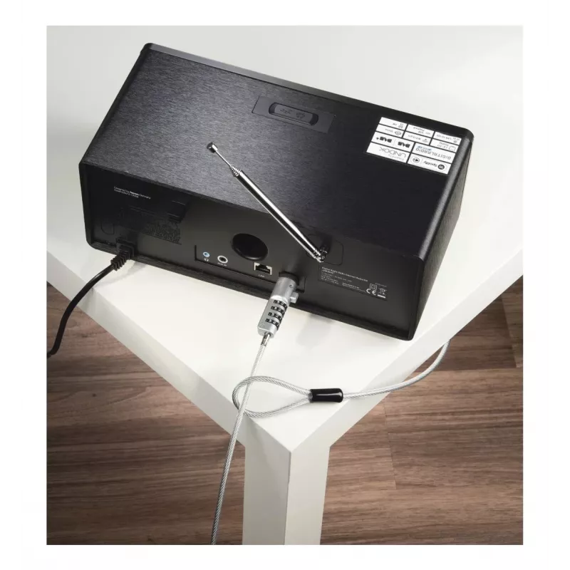 Hama kabel zabezpieczający USB srebrny, przezroczysty 1,8 m