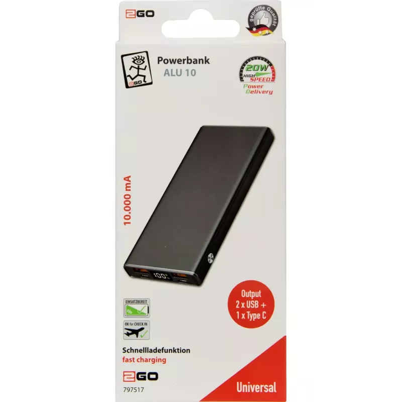 Powerbank 2GO 797517 10000 mAh