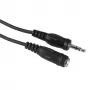 Kabel audio Hama 00205105 5 m 3,5 mm wtyk męski na żeński czarny