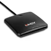 Lindy USB 2.0 Smart Card Reader, USB, Czarny, 1.2 m, 480 MB/s, 2 lata, CE, Federal Communications Commission (FCC), REACH, RoHS