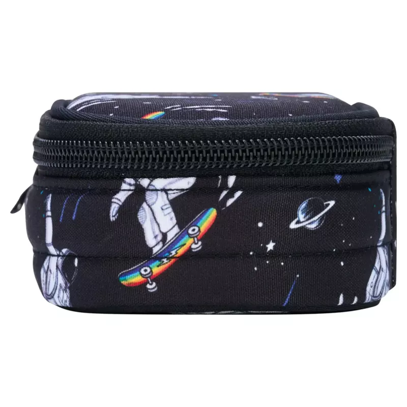Herlitz Space Skater Miękki Piórnik Poliester Granatowy Biały