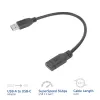 Adapter USB ACT AC7460 USB A męski na USB‑C żeński 24‑pin, 20 cm, 5 Gb/s