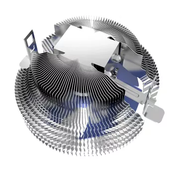 Zestaw chłodzący PCCOOLER E90 Top-Blow CPU Cooler 8 cm 1000-2000 RPM Łożysko hydrauliczne Niebieski