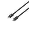 Kabel Lindy Thunderbolt 5 1 m, 80 Gbps, pasywny, męski, męski, 1 m, 80 Gbit/s, czarny, nikiel