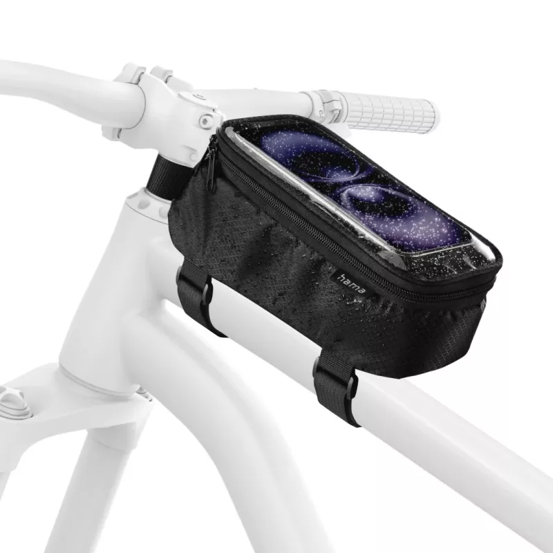 Hama 00121353 torba/koszyk rowerowy Rama 1,7 L Poliester Czarny