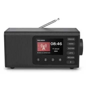 Radio osobiste Hama DR1001 cyfrowe DAB DAB+ FM 5 W Wyświetlacz TFT