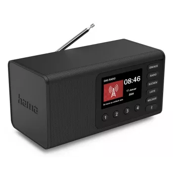 Radio osobiste Hama DR1001 cyfrowe DAB DAB+ FM 5 W Wyświetlacz TFT