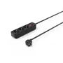 Hama 00223013 listwa zasilająca 1.4 m 3 gniazda AC Wewnętrzna Czarny