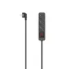 Hama 00223013 listwa zasilająca 1.4 m 3 gniazda AC Wewnętrzna Czarny