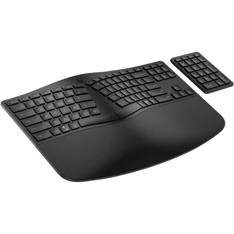 Klawiatura HP 960 Ergonomic Wireless klawiatura pełnowymiarowa 100% RF Wireless + Bluetooth membranowa czarna do domu