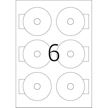 Samoprzylepne etykiety HERMA CD Mini A4 Ø 78 mm