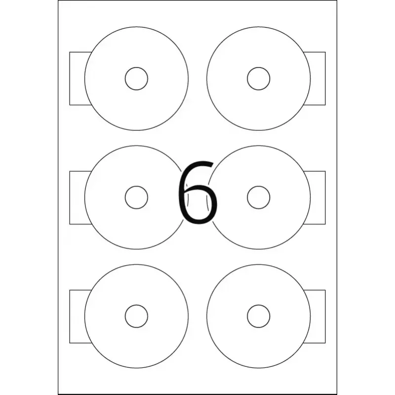 Samoprzylepne etykiety HERMA CD Mini A4 Ø 78 mm