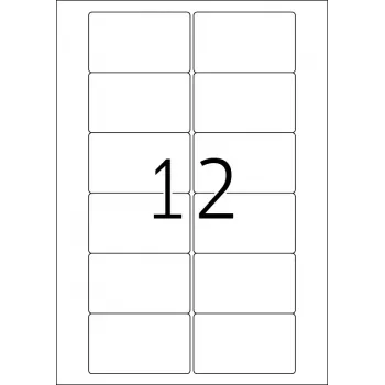Samoprzylepne etykiety do drukarki HERMA Video labels A4 78.7x46.6 mm