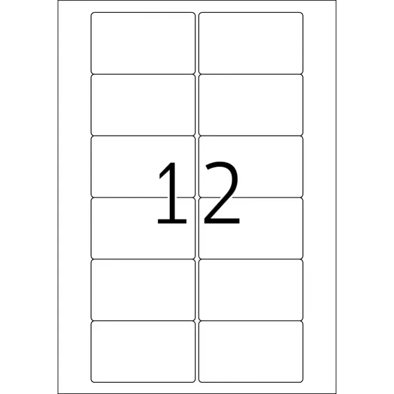Samoprzylepne etykiety do drukarki HERMA Video labels A4 78.7x46.6 mm