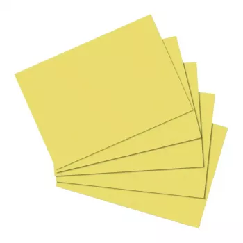 Kartka indeksowa Herlitz 10837136 żółta A5 100 szt.