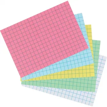 Kartka indeksowa Herlitz 10901452 Zielona 100 szt. Papier w kratkę 170 g/m²