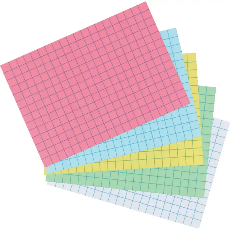Kartka indeksowa Herlitz 10901452 Zielona 100 szt. Papier w kratkę 170 g/m²