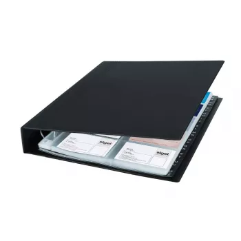 Organizer na wizytówki Sigel VZ301 z tworzywa sztucznego, czarny