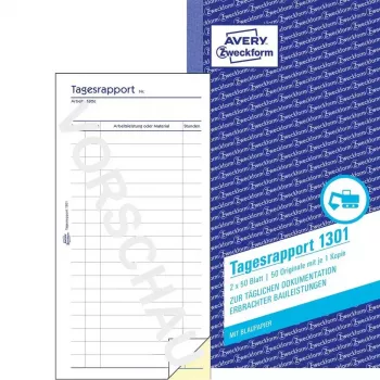 Formularz księgowy/książka AVERY 1301 50 stron