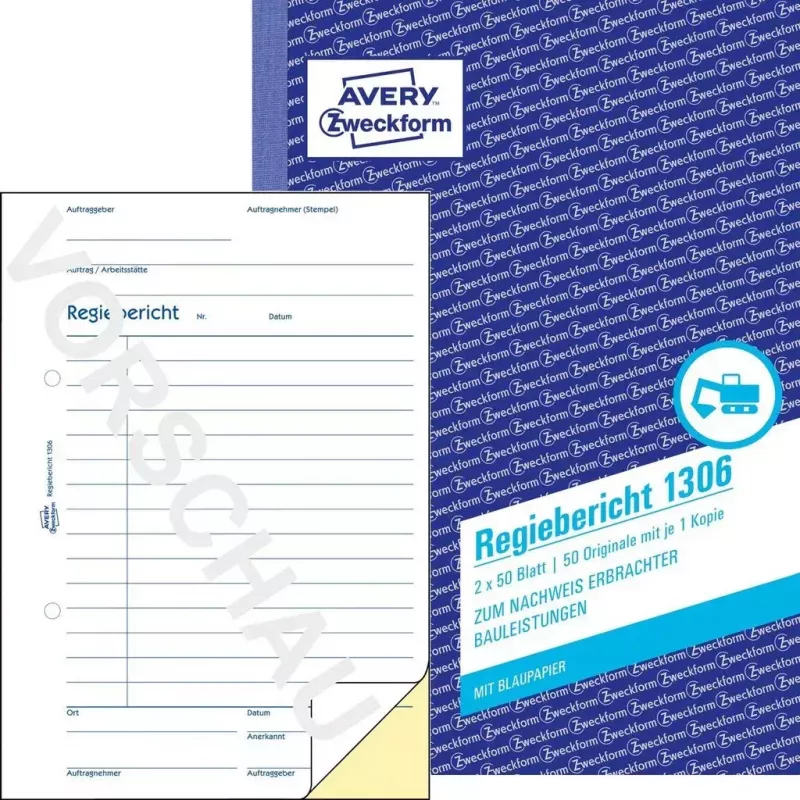 Formularz/księga rachunkowa A5 Avery 1306
