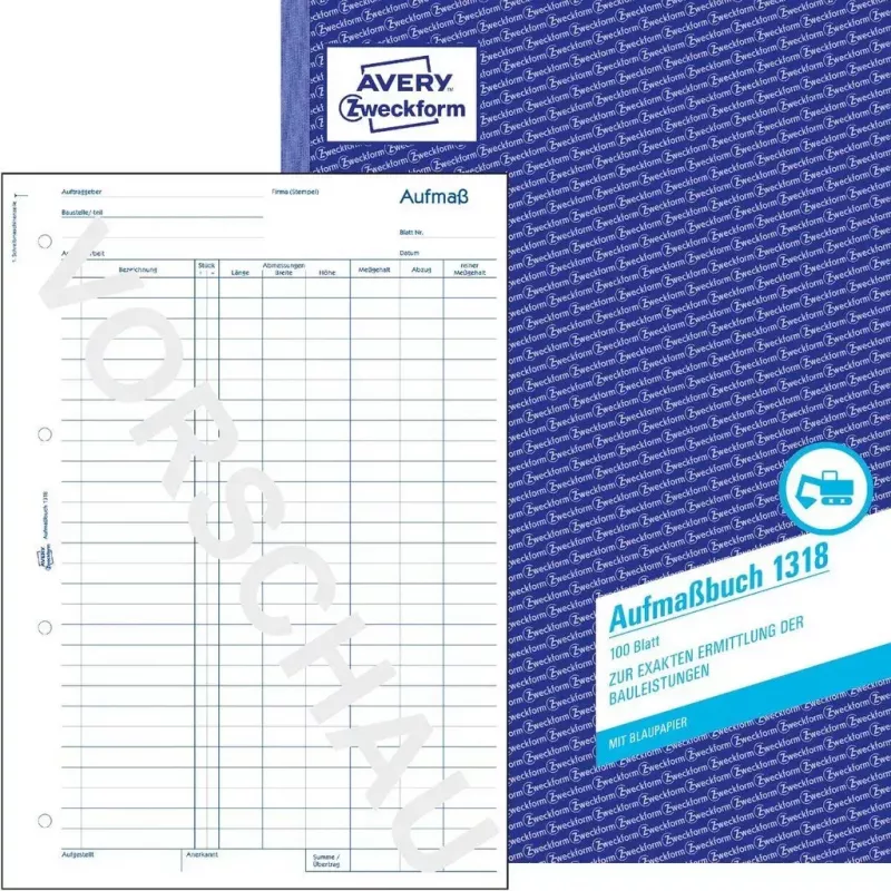 Książka/formularz księgowy AVERY 1318
