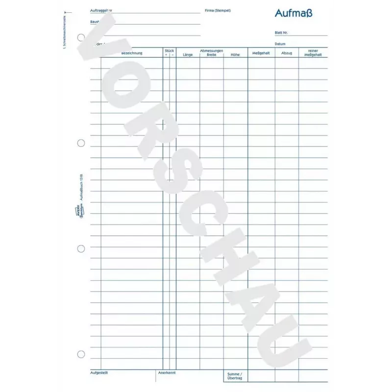 Książka/formularz księgowy AVERY 1318