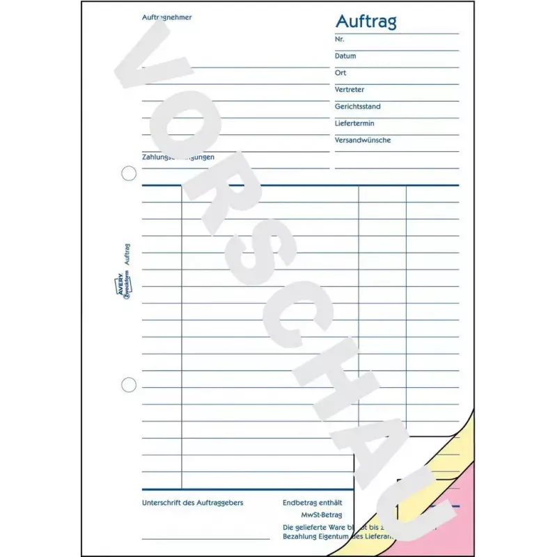 Formularz/książka księgowa AVERY 1726 A5 40 stron
