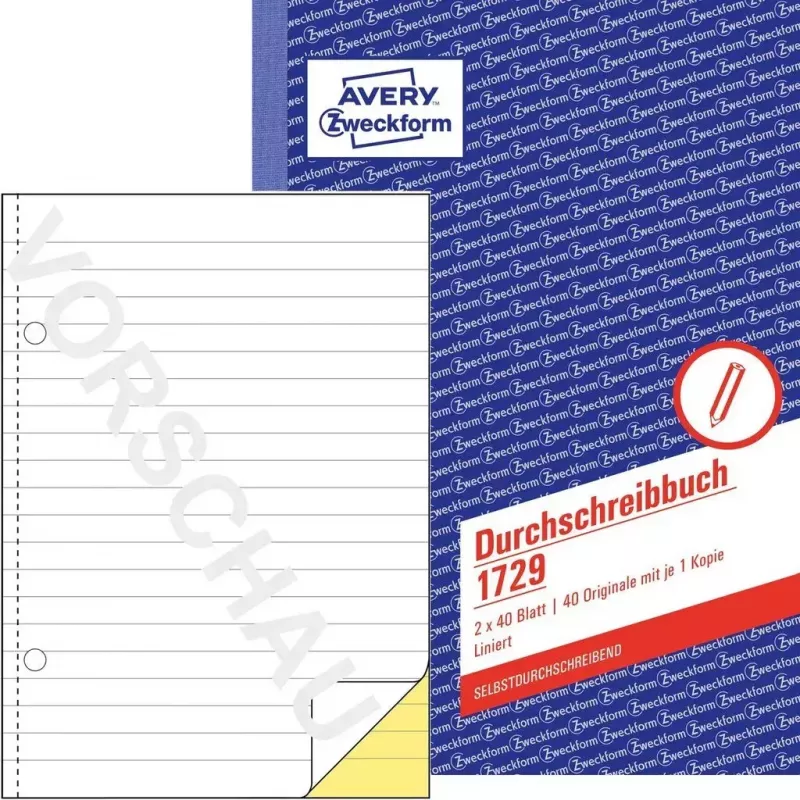 Książka/formularz księgowy A5 Avery 1729