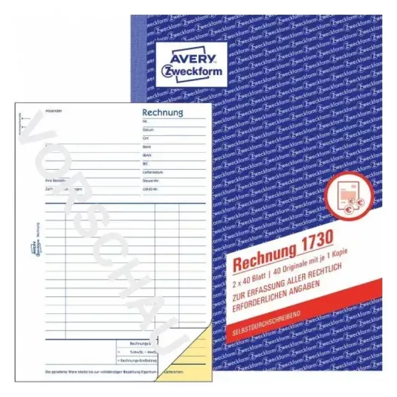 Formularz biznesowy Avery 1730
