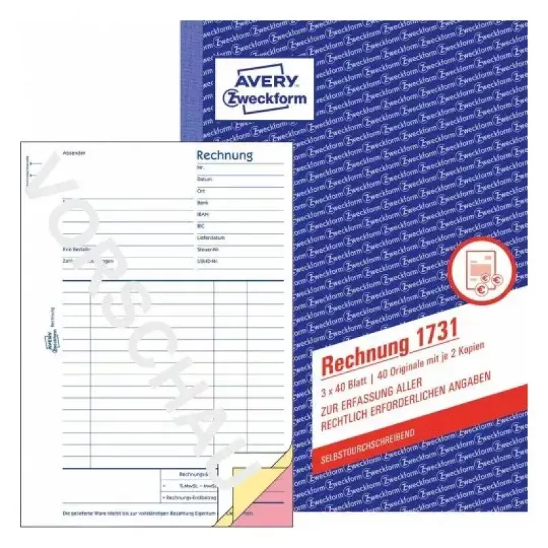 Formularz biznesowy Avery 1731