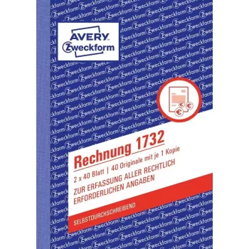 Książka formularzy księgowych A6 Avery 1732