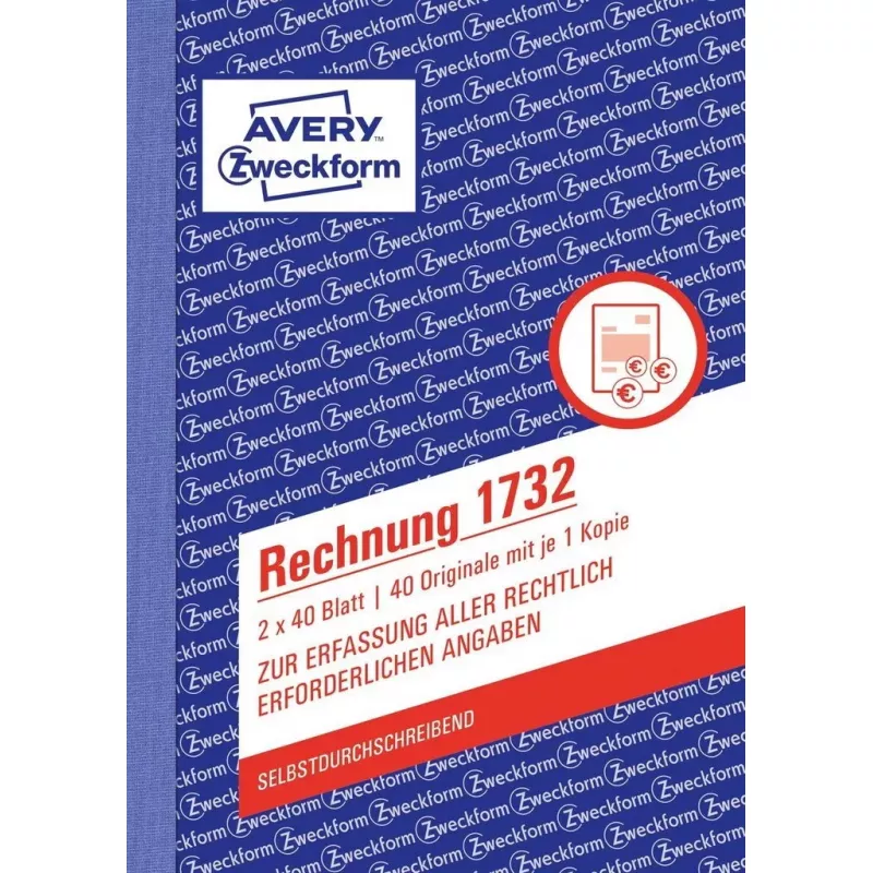Książka formularzy księgowych A6 Avery 1732