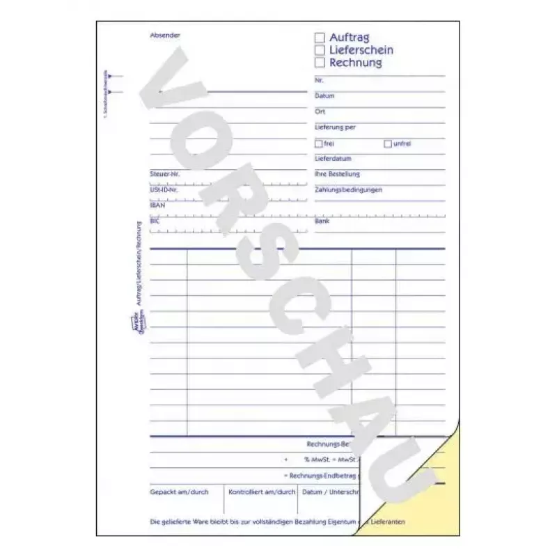 Formularz biznesowy Avery 1739