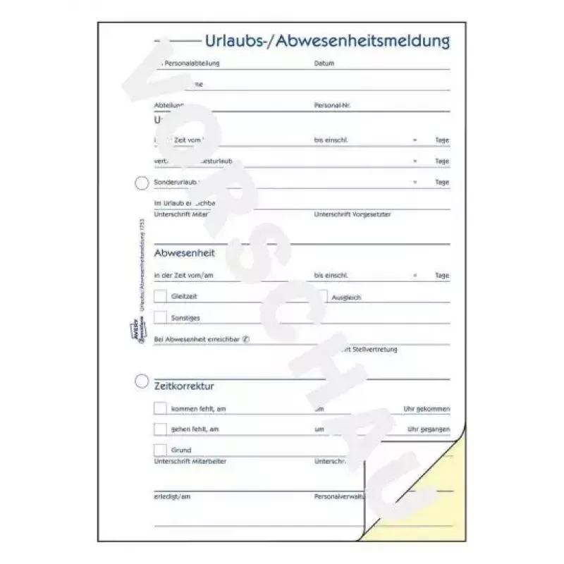 Formularz biznesowy Avery 1753