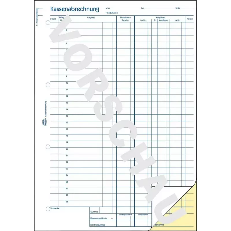 Formularz/księga rachunkowa AVERY 1768 A4 40 stron