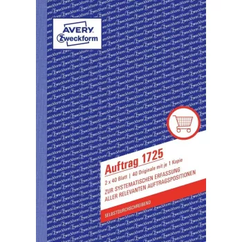Książka formularzy księgowych AVERY 1721-5 A5 40 stron