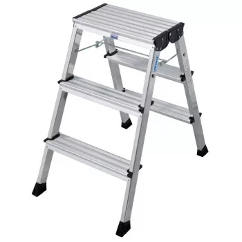 Stołek schodkowy Krause 130068 Aluminium Czarny