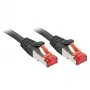 Lindy Kabel / Adapter kabel sieciowy Czarny 1 m Cat6 S/FTP (S-STP)