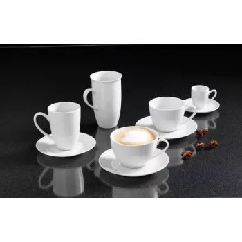 Cup Single Snap by R&B BIANCO biały Cappuccino 0.3L