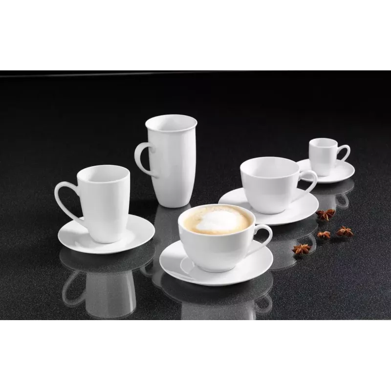 Cup Single Snap by R&B BIANCO biały Cappuccino 0.3L