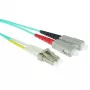 ACT 5 meter LSZH Multimode 50/125 OM3 fiber patch kabel duplex z wtykami LC i SC