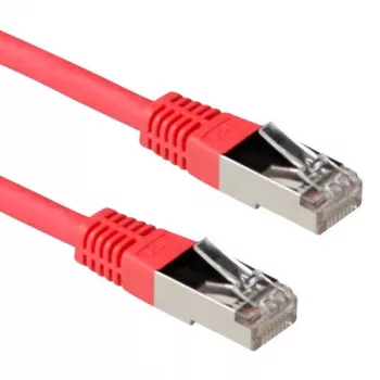 ACT Czerwony 5 metrów LSZH SFTP CAT6A kabel krosowy ze złączami RJ45
