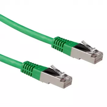 ACT zielony 5 metrów LSZH SFTP CAT6A kabel krosowy ze złączami RJ45