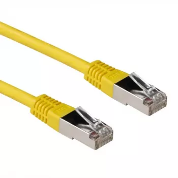 ACT Żółty 1,5 m kabel krosowy LSZH SFTP CAT6A ze złączami RJ45