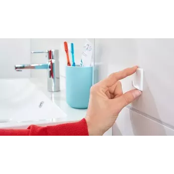 Haczyk na ręczniki TESA 57072-00000 Wewnętrzny Biały 3 szt.