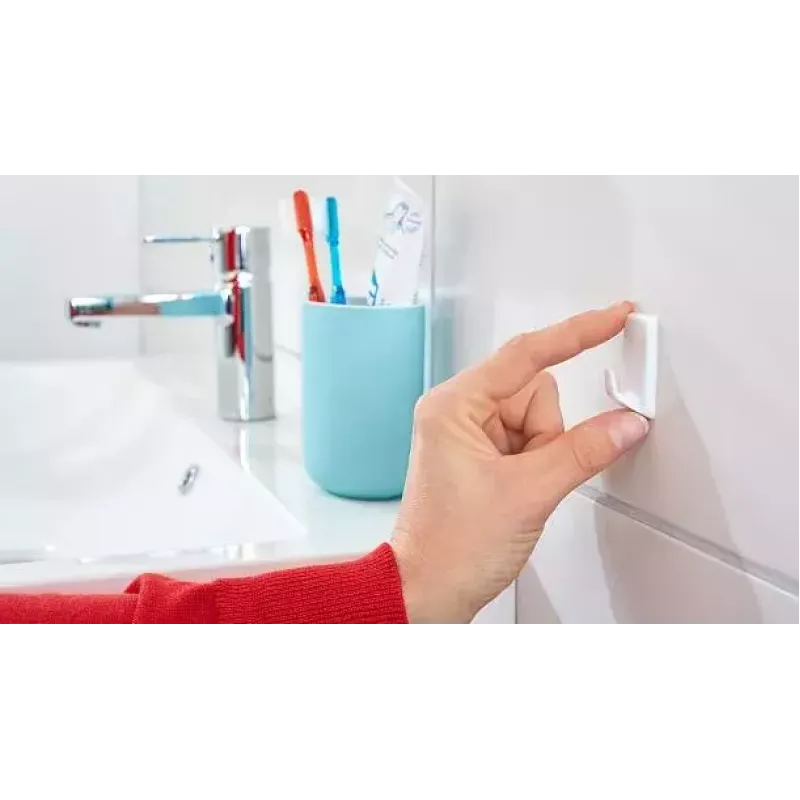 Haczyk na ręczniki TESA 57072-00000 Wewnętrzny Biały 3 szt.