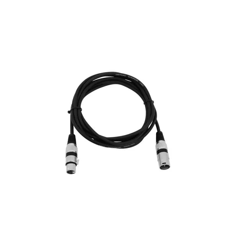 Kabel audio XLR 3-pin Omnitronic 3022047N 3 m Czarny